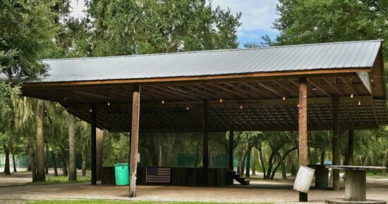 Shelter 7 at Peace River Campground in Arcadia FL